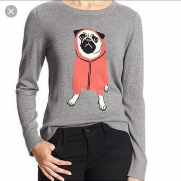 Banana republic pug dog sweater